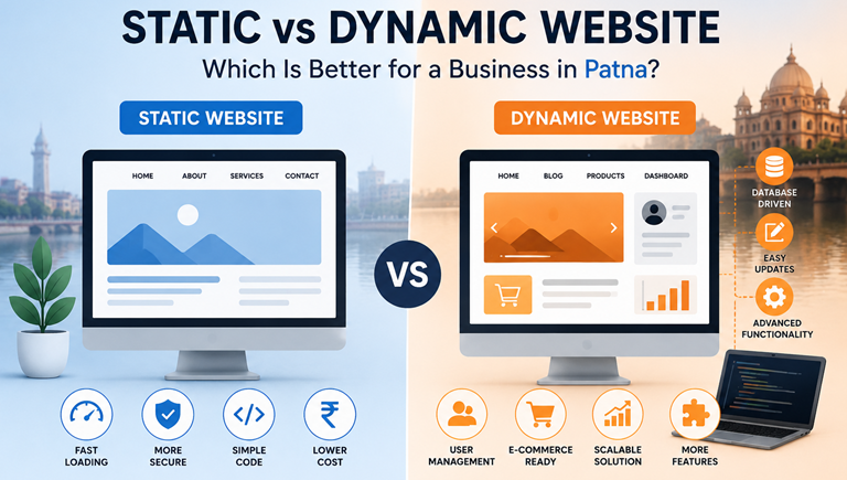Static vs Dynamic Website: Which Is Better for a Business in Patna?
